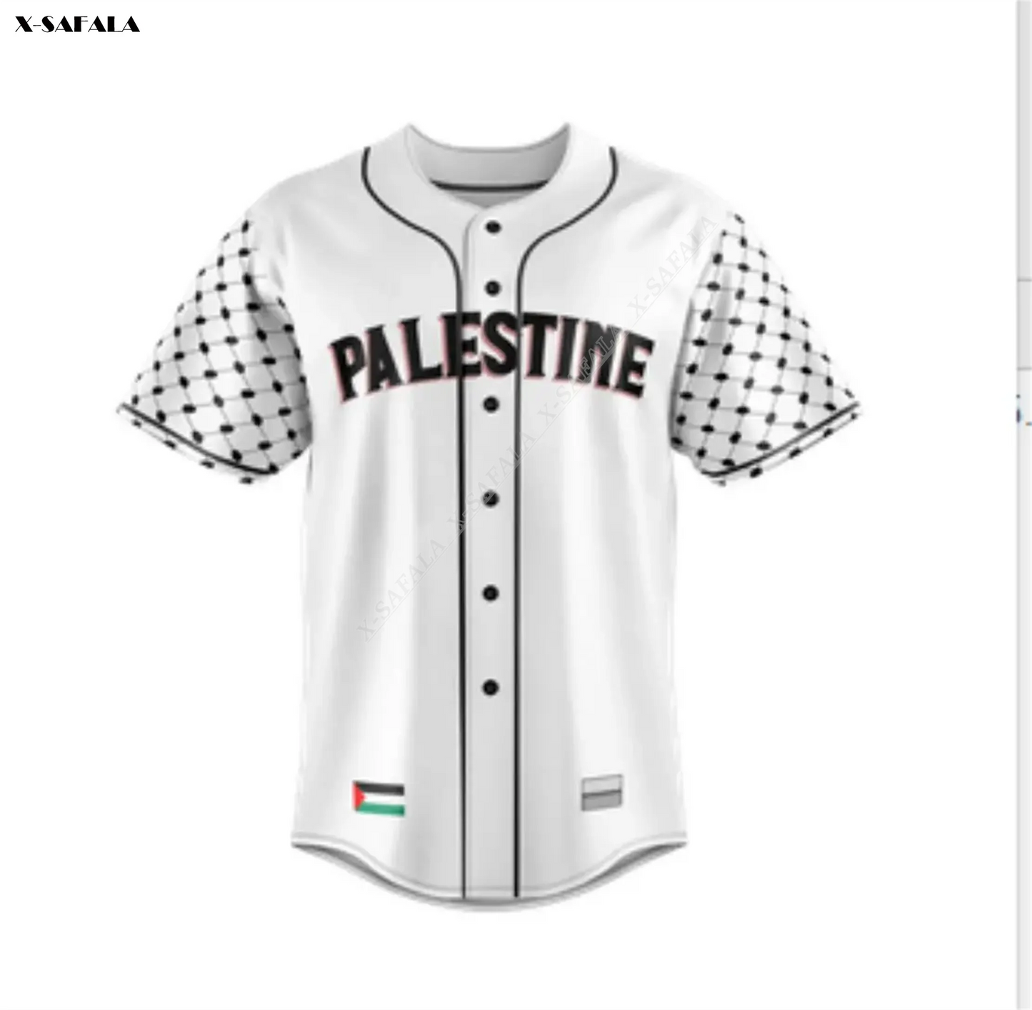 State Of Palestine Baseball Jersey