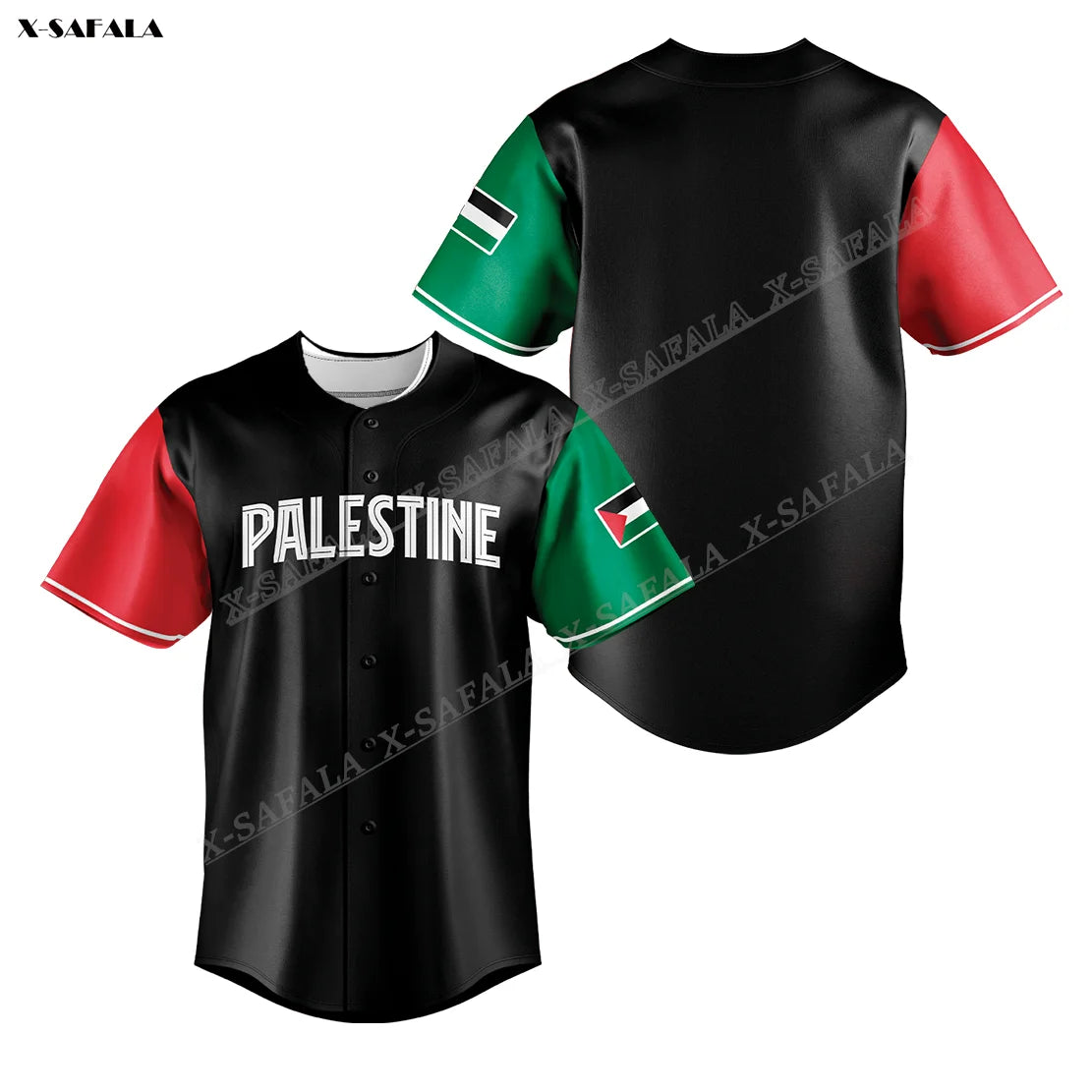 State Of Palestine Baseball Jersey