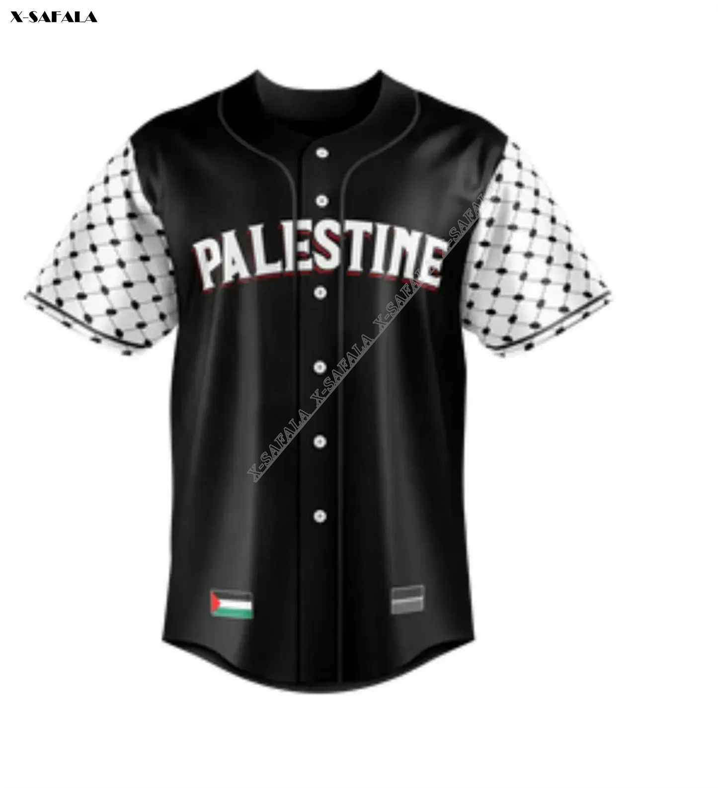 State Of Palestine Baseball Jersey