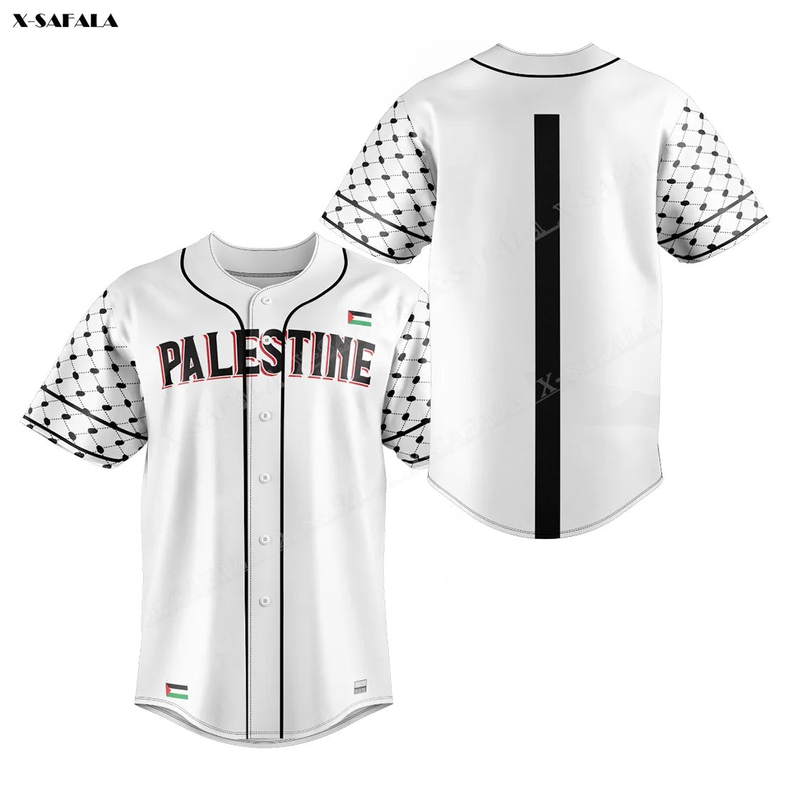 State Of Palestine Baseball Jersey