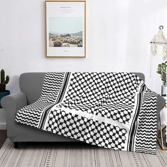 Palestinian Keffiyeh Plush Blanket